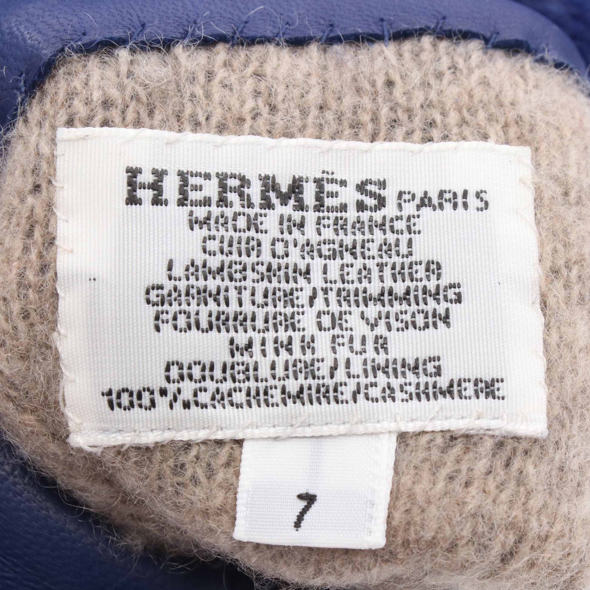 プリンセス カデナ 手袋 グローブ レザー ミンク ブルー ゴールド金具  