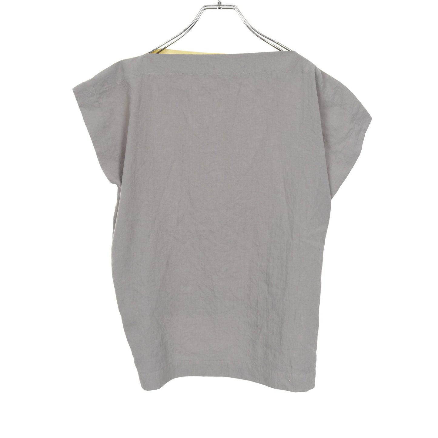 ベスト トップス コットン ライトイエロー グレー イッセイミヤケ トップス ISSEY MIYAKE