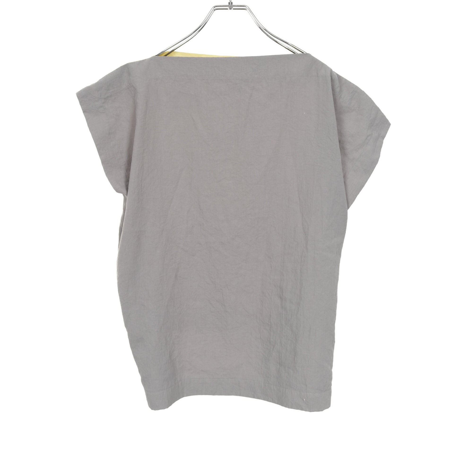 ベスト トップス コットン ライトイエロー グレー イッセイミヤケ トップス ISSEY MIYAKE