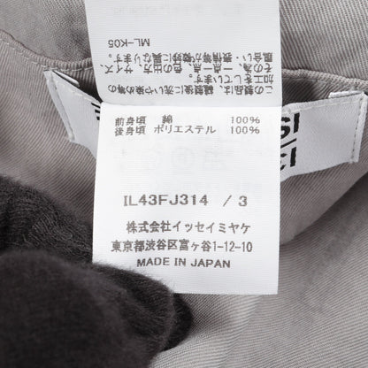 ベスト トップス コットン ライトイエロー グレー イッセイミヤケ トップス ISSEY MIYAKE