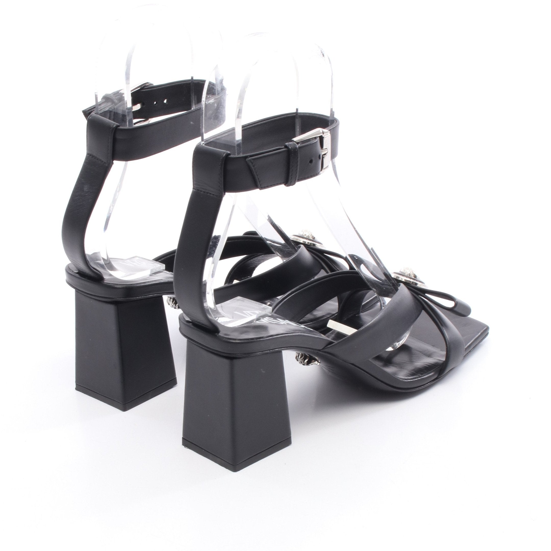メデューサ サンダル リボン レザー ブラック ヴェルサーチ – RECLO