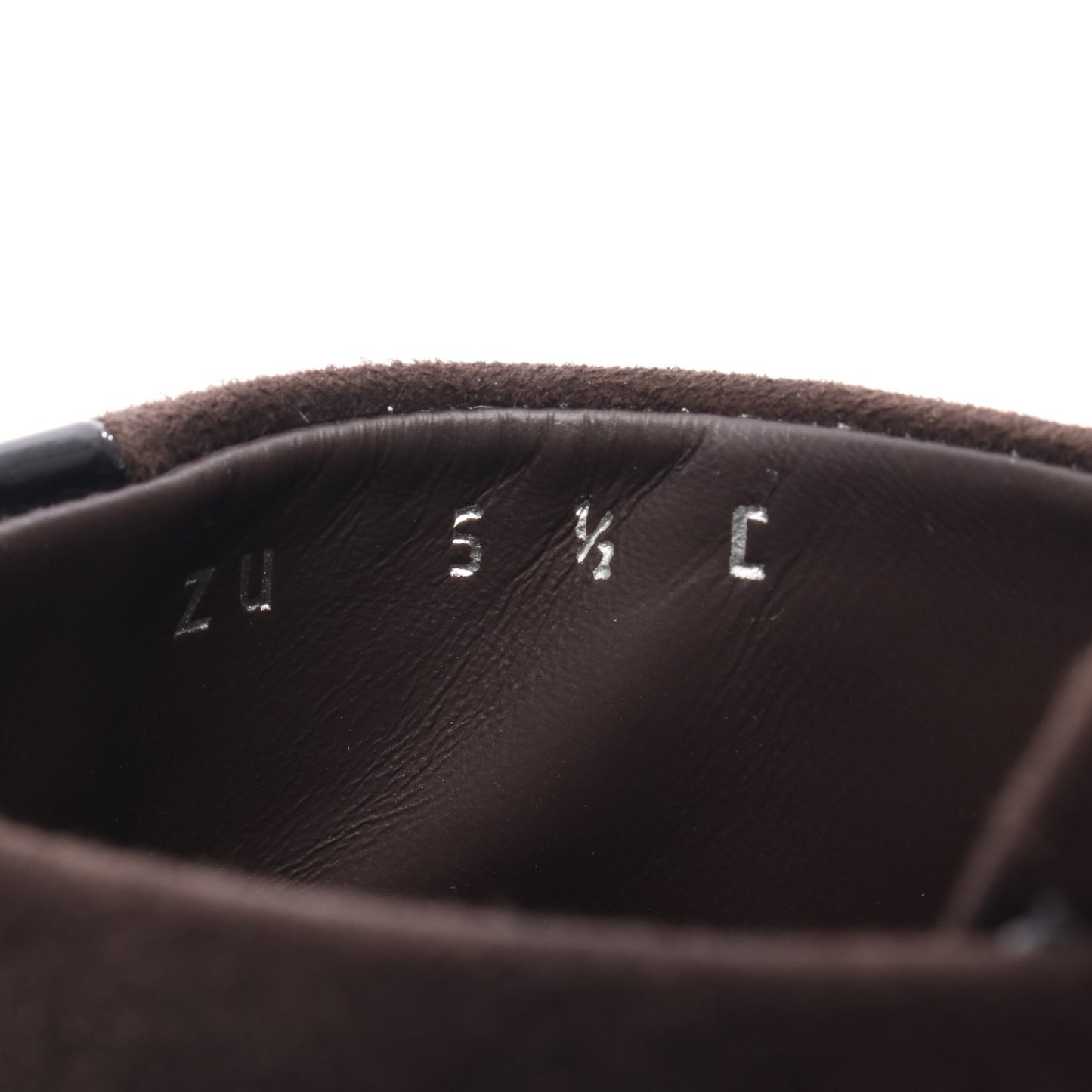 ミュール サンダル スエード エナメルレザー ダークブラウン サルヴァトーレフェラガモ シューズ Salvatore Ferragamo