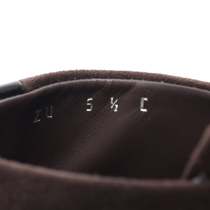 ミュール サンダル スエード エナメルレザー ダークブラウン サルヴァトーレフェラガモ シューズ Salvatore Ferragamo