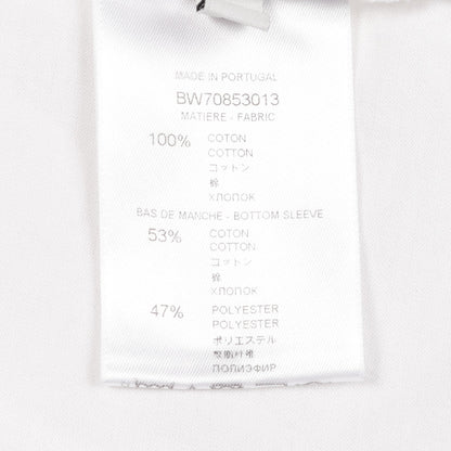 Tシャツ クルーネック 半袖 ロゴ コットン ホワイト ブラック 切替 ジバンシィ トップス GIVENCHY