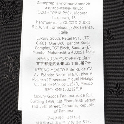 GGボタン コート レーヨン シルク ブラック グッチ アウター GUCCI