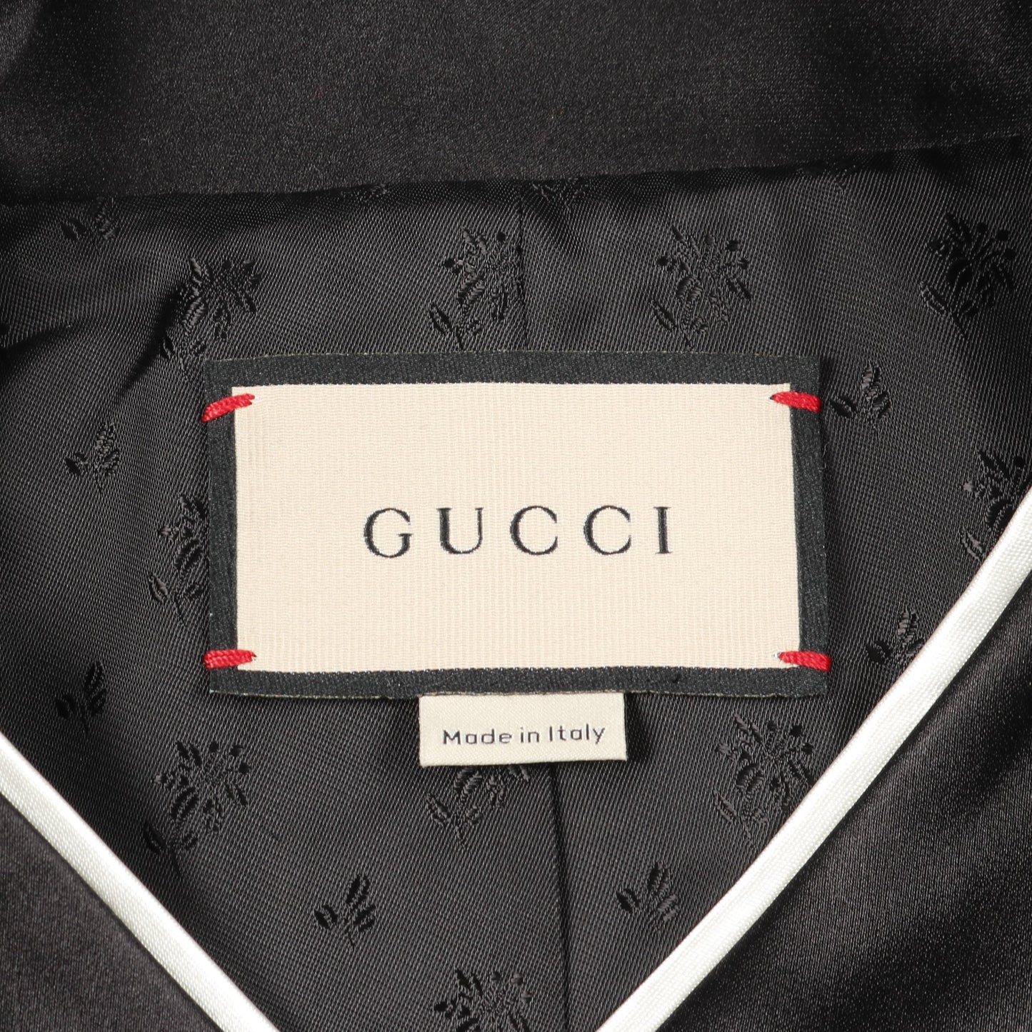GGボタン コート レーヨン シルク ブラック グッチ アウター GUCCI