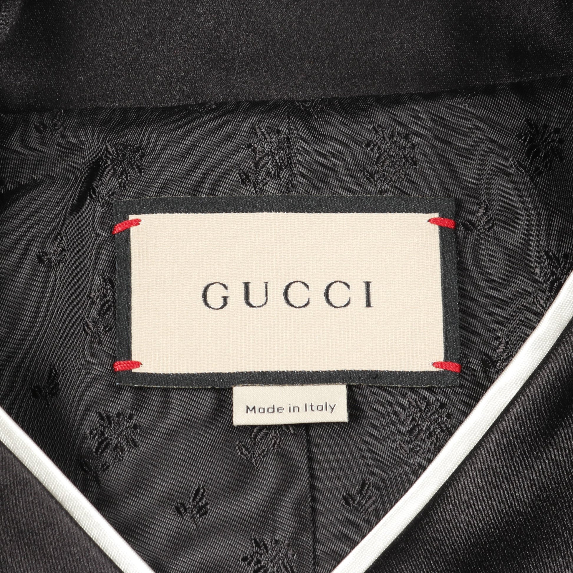 GGボタン コート レーヨン シルク ブラック グッチ アウター GUCCI