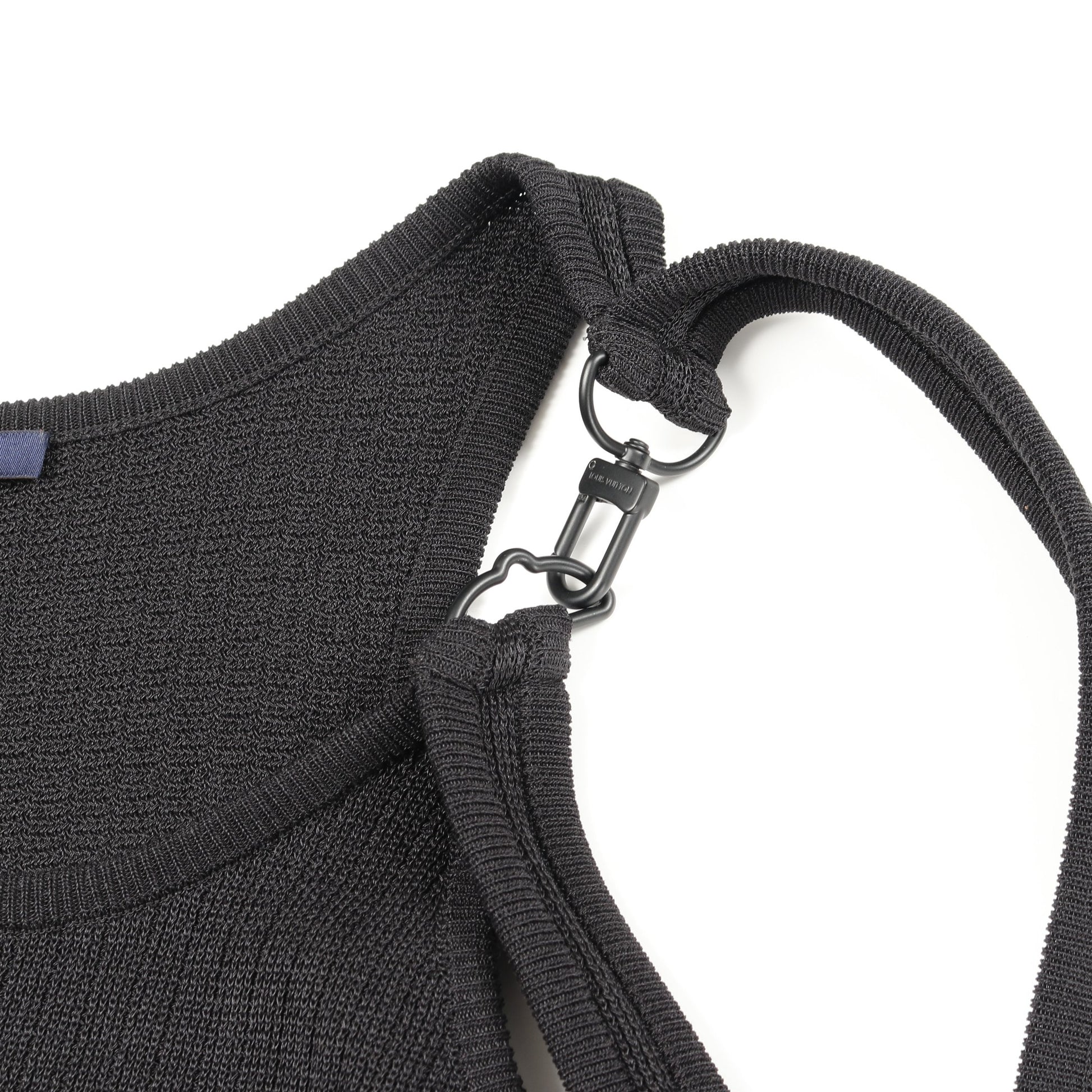 ワンピース ノースリーブ コットン ナイロン ブラック スナップボタン ルイヴィトン ワンピース LOUIS VUITTON