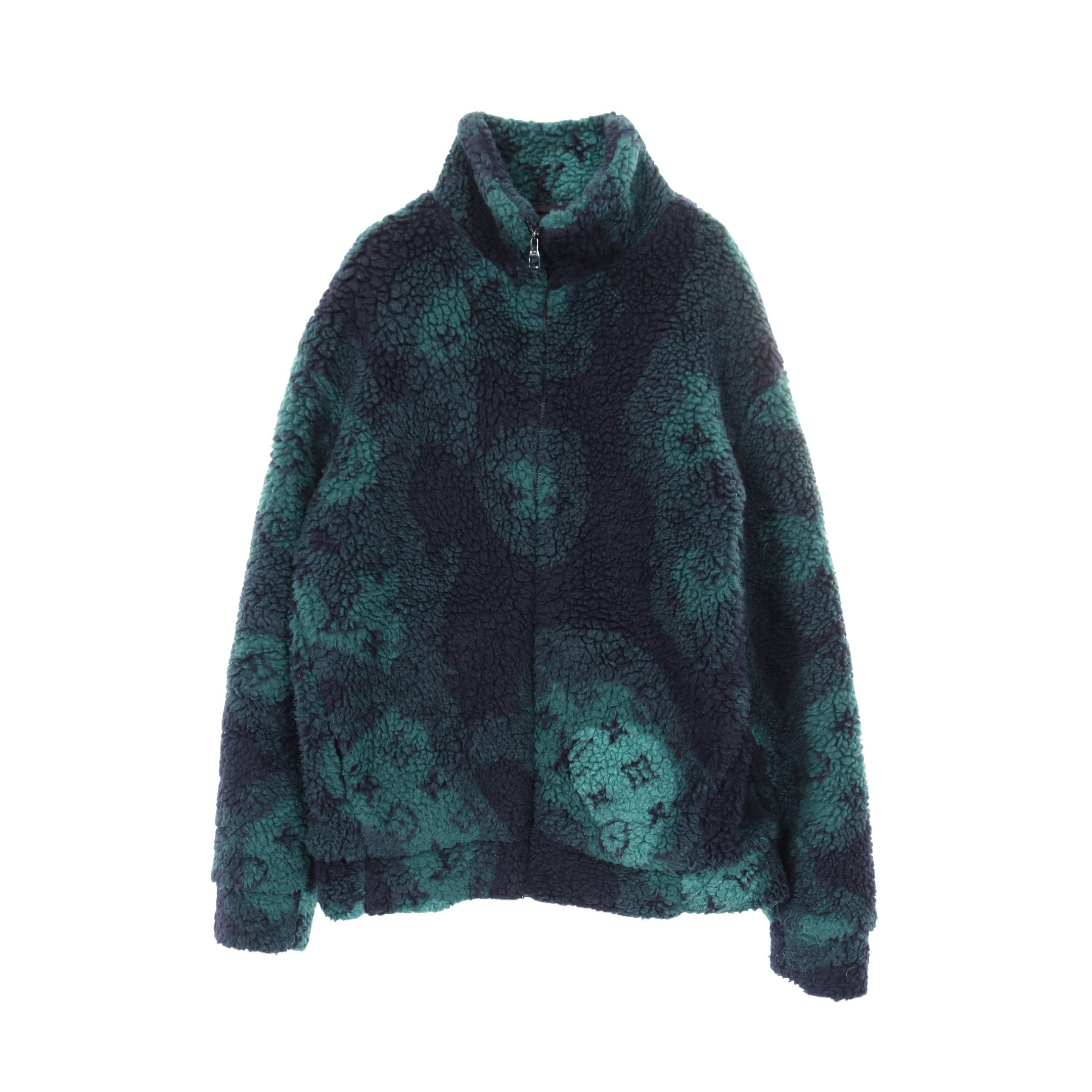 モノグラム ジャガード ジャケット ウール グリーン ネイビー ルイ