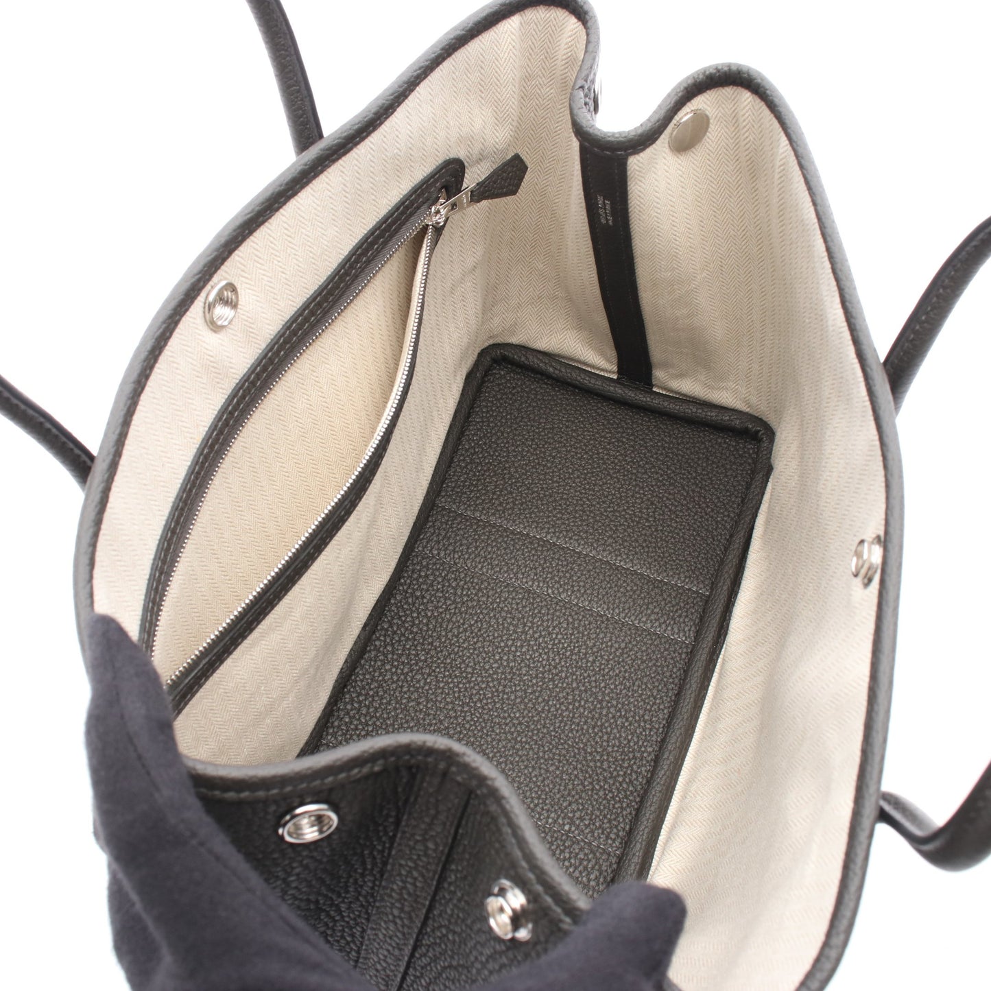 ガーデンパーティTPM ヴェールマングローブ ハンドバッグ トートバッグ ネゴンダ ダークグレー シルバー金具 K刻印 エルメス バッグ HERMES