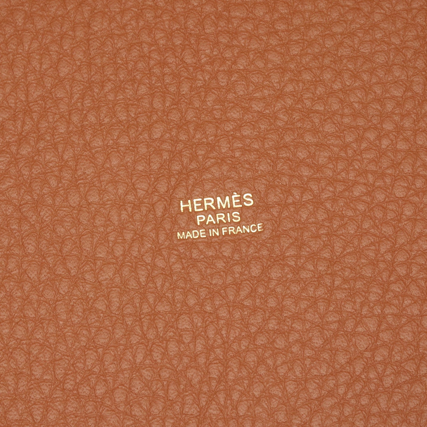 ピコタンロックMM ゴールド ハンドバッグ トリヨンクレマンス ブラウン ゴールド金具 W刻印 エルメス バッグ HERMES