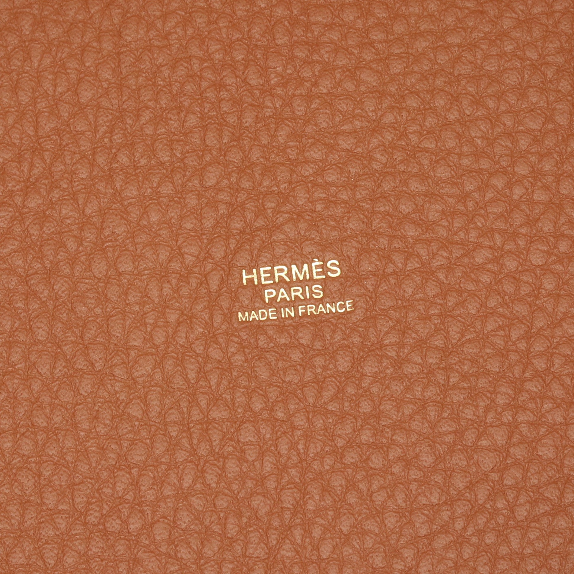 ピコタンロックMM ゴールド ハンドバッグ トリヨンクレマンス ブラウン ゴールド金具 W刻印 エルメス バッグ HERMES