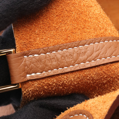 ピコタンロックMM ゴールド ハンドバッグ トリヨンクレマンス ブラウン ゴールド金具 W刻印 エルメス バッグ HERMES