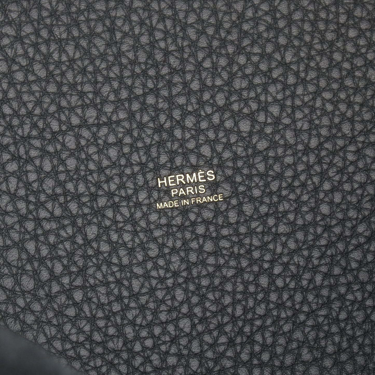 ピコタンロックMM ハンドバッグ トリヨンクレマンス ブラック ゴールド金具 K刻印 エルメス バッグ HERMES