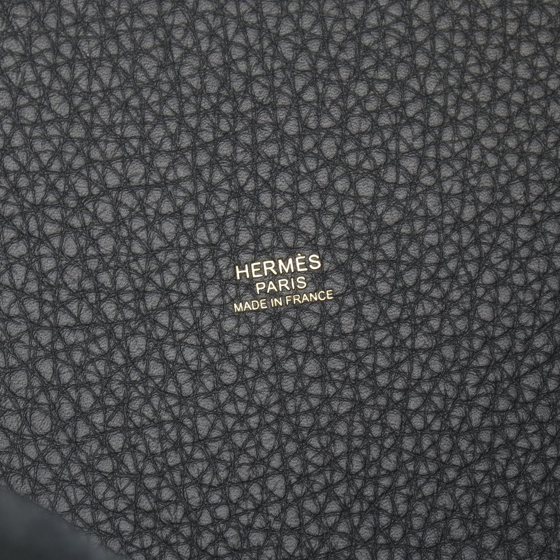 ピコタンロックMM ハンドバッグ トリヨンクレマンス ブラック ゴールド金具 K刻印 エルメス バッグ HERMES
