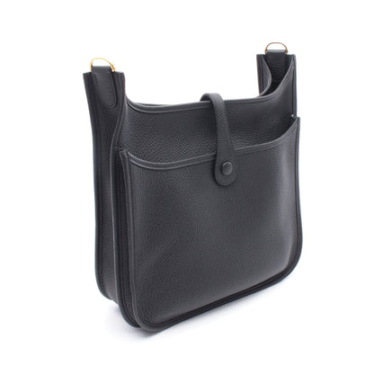 エヴリン 3 トロワ PM ショルダーバッグ トリヨンクレマンス ブラック ゴールド金具 K刻印 エルメス バッグ HERMES