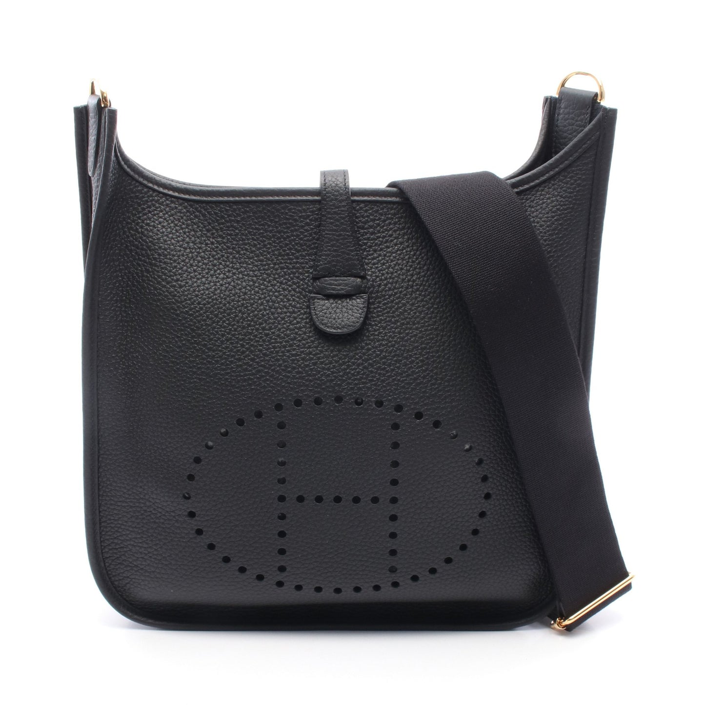 エヴリン 3 トロワ PM ショルダーバッグ トリヨンクレマンス ブラック ゴールド金具 K刻印 エルメス バッグ HERMES