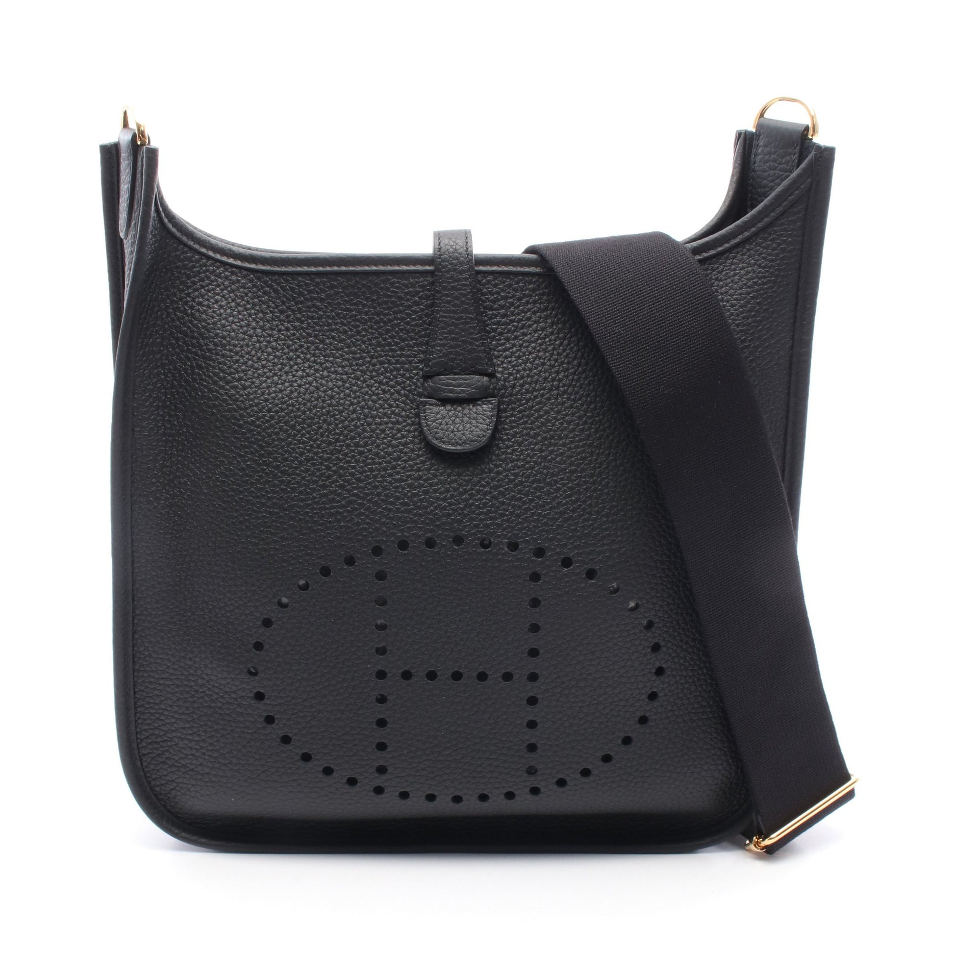 エヴリン 3 トロワ PM ショルダーバッグ トリヨンクレマンス ブラック ゴールド金具 K刻印 エルメス バッグ HERMES