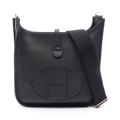 エヴリン 3 トロワ PM ショルダーバッグ トリヨンクレマンス ブラック ゴールド金具 K刻印 エルメス バッグ HERMES