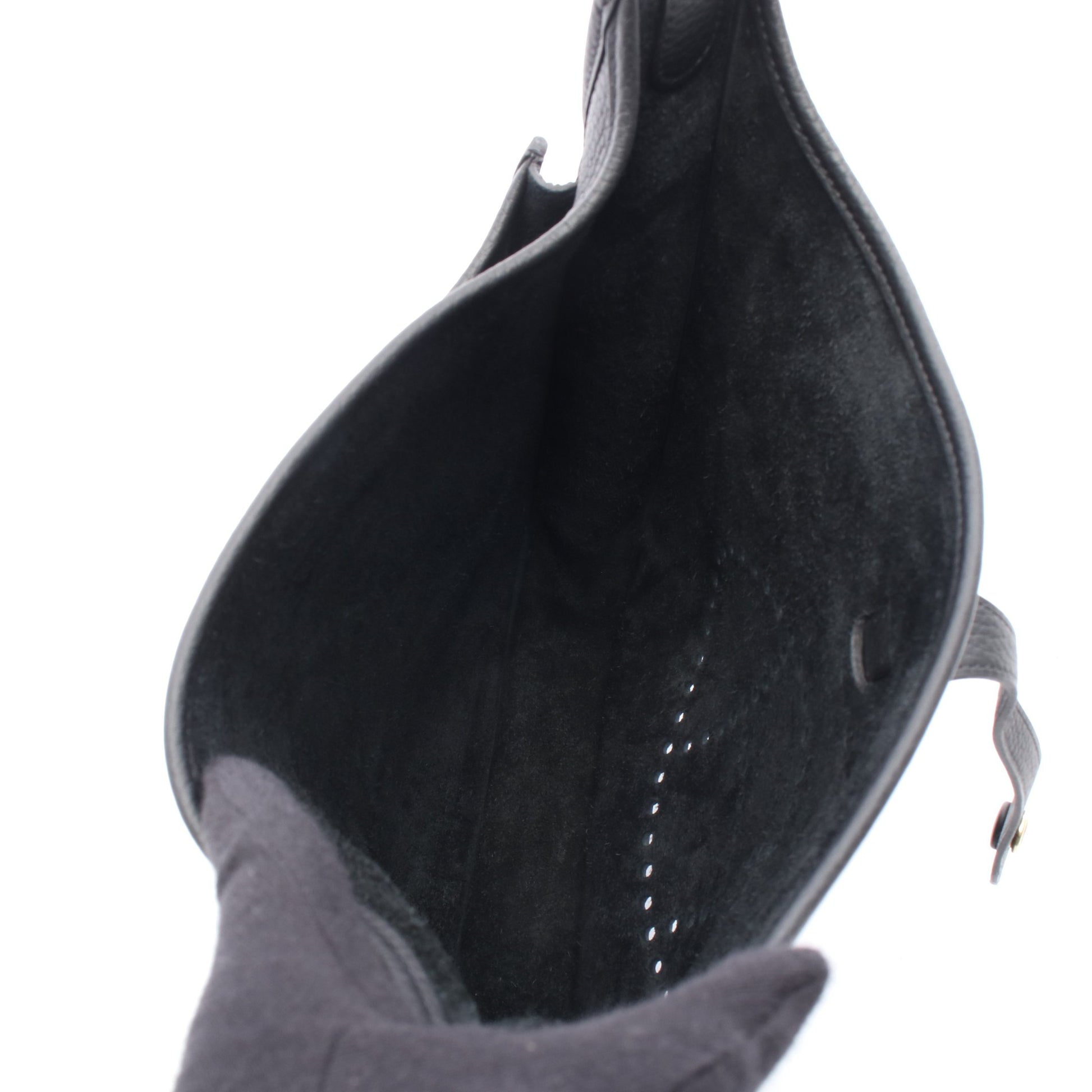エヴリン 3 トロワ PM ショルダーバッグ トリヨンクレマンス ブラック ゴールド金具 K刻印 エルメス バッグ HERMES