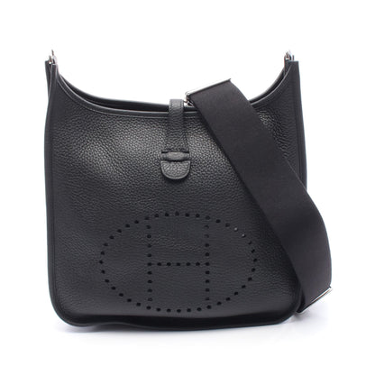 エヴリン 3 トロワ PM ショルダーバッグ トリヨンクレマンス ブラック シルバー金具 K刻印 エルメス バッグ HERMES