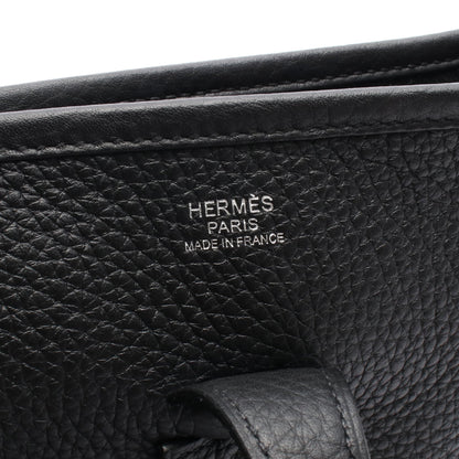 エヴリン 3 トロワ PM ショルダーバッグ トリヨンクレマンス ブラック シルバー金具 K刻印 エルメス バッグ HERMES