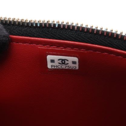 マトラッセ バニティ チェーンショルダーバッグ ラムスキン ブラック ゴールド金具 シャネル バッグ CHANEL