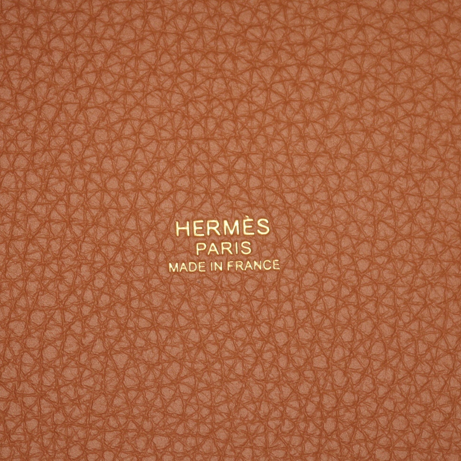ピコタンロックMM ゴールド ハンドバッグ トリヨンクレマンス ブラウン ゴールド金具 エルメス バッグ HERMES