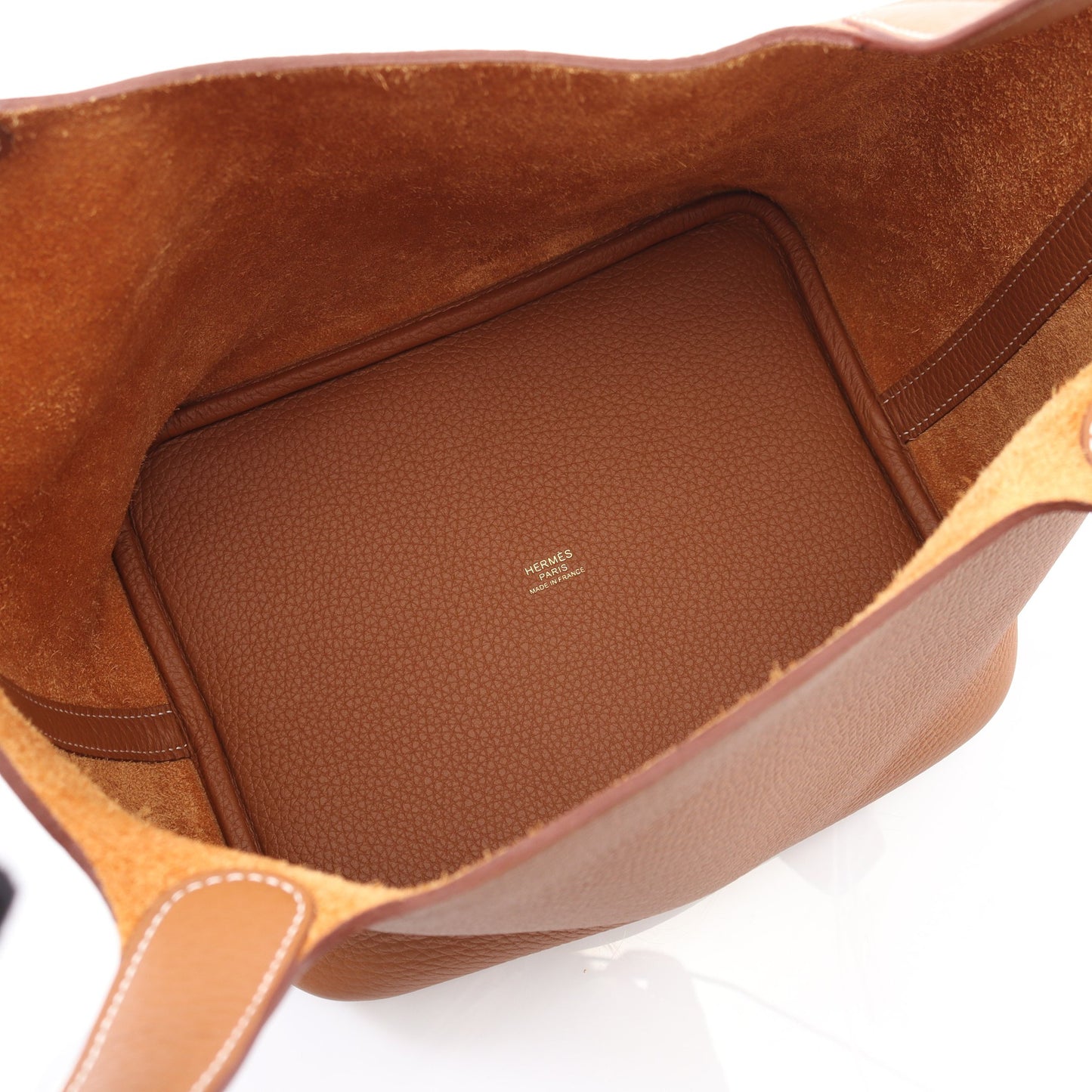 ピコタンロックMM ゴールド ハンドバッグ トリヨンクレマンス ブラウン ゴールド金具 エルメス バッグ HERMES