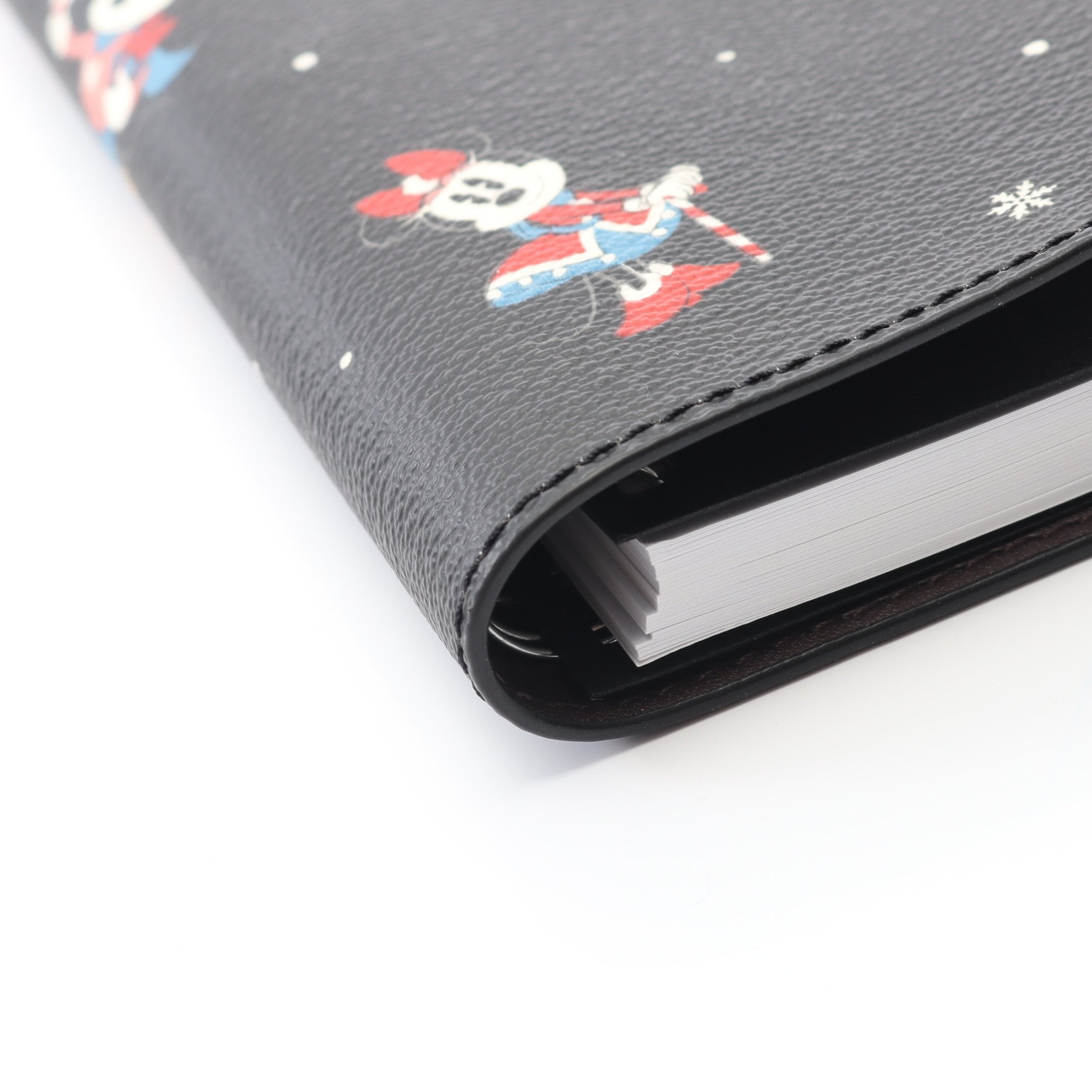 COACH × Disney ノートブック ホリデー 手帳カバー PVC ブラック