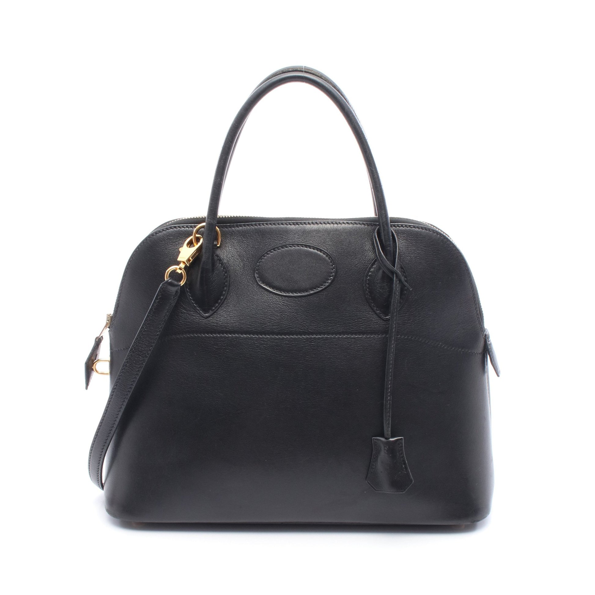 ボリード31 ハンドバッグ ヴォーガリバー ブラック ゴールド金具 □B刻印 エルメス バッグ HERMES