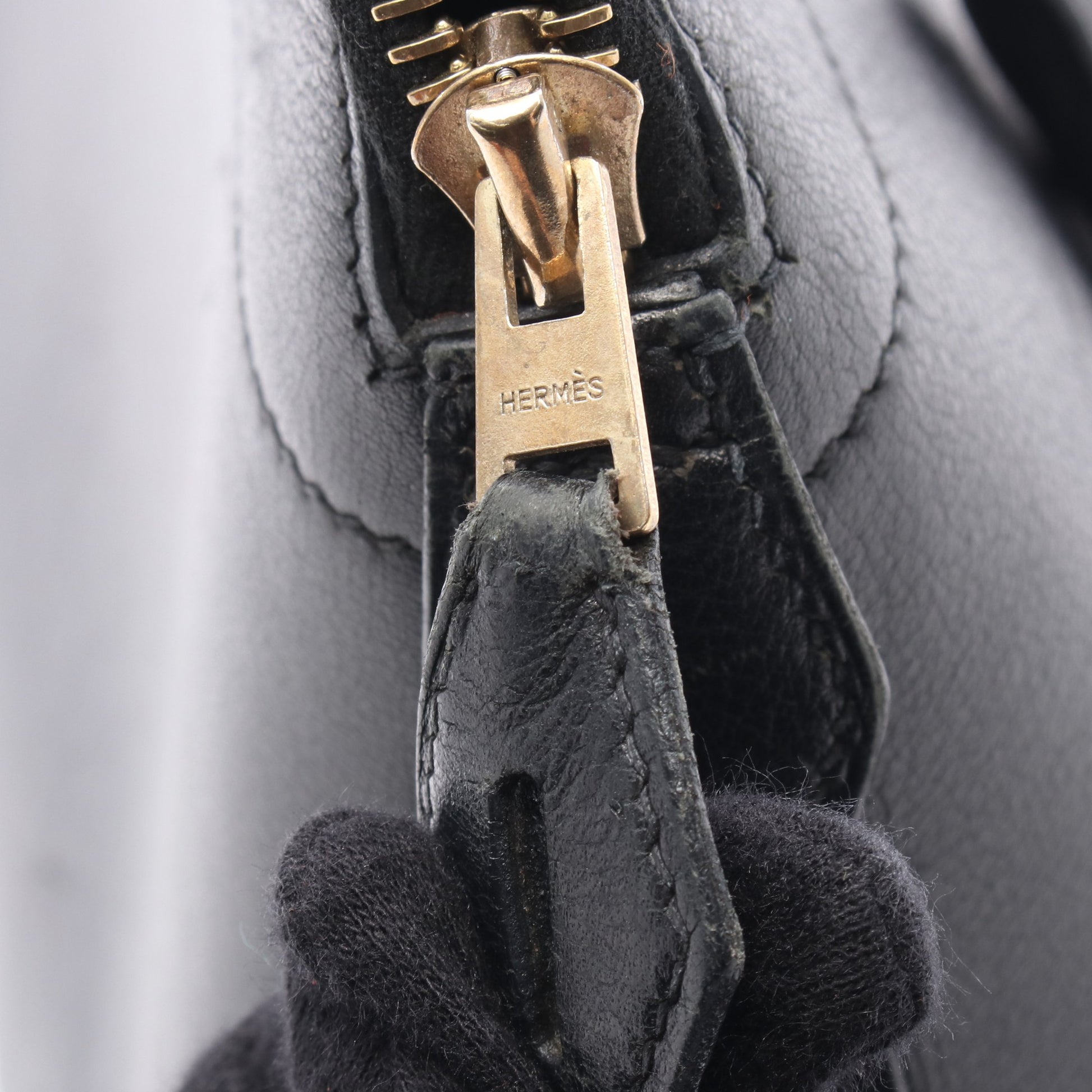 ボリード31 ハンドバッグ ヴォーガリバー ブラック ゴールド金具 □B刻印 エルメス バッグ HERMES