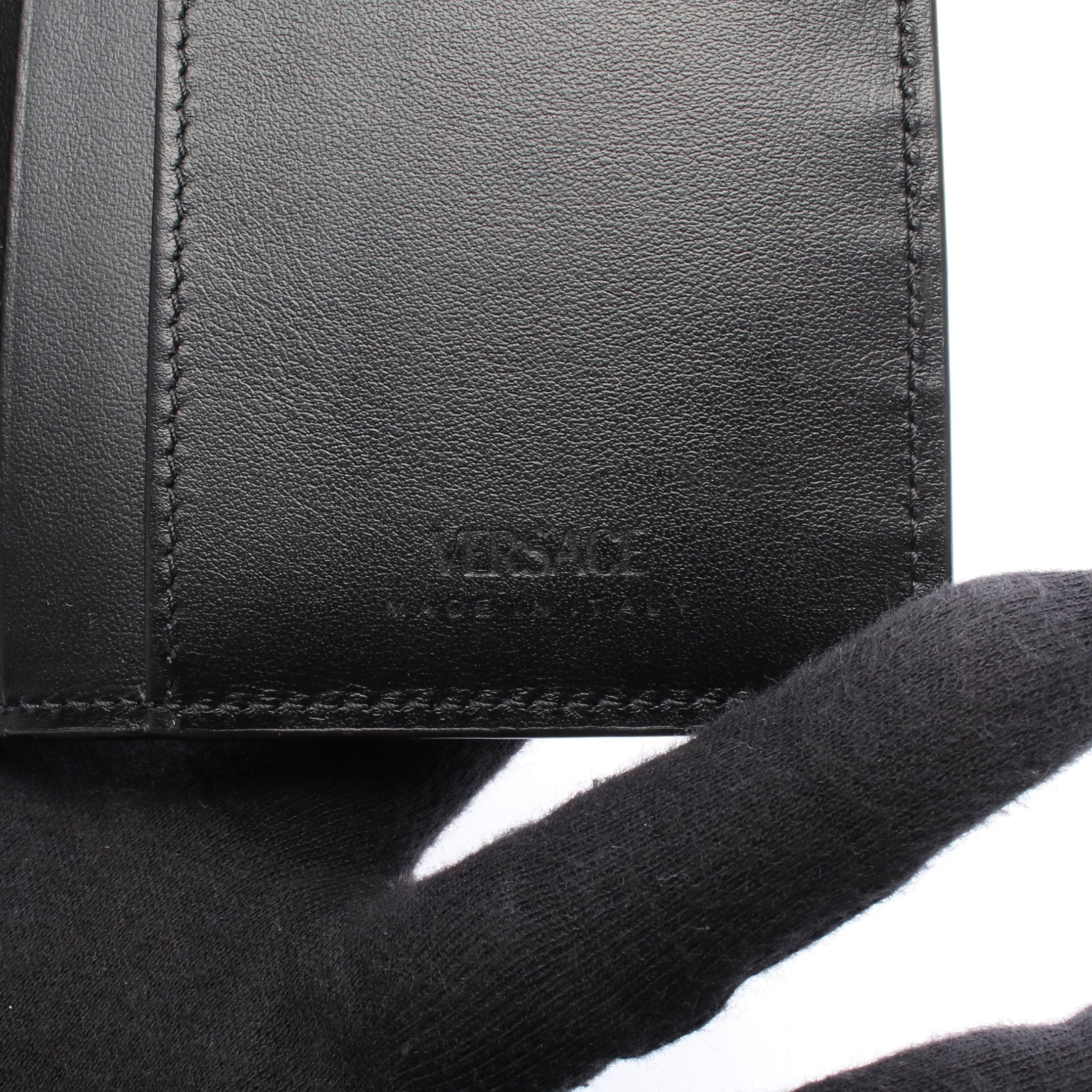 メデューサ 二つ折り長財布 レザー ブラック ヴェルサーチ – RECLO