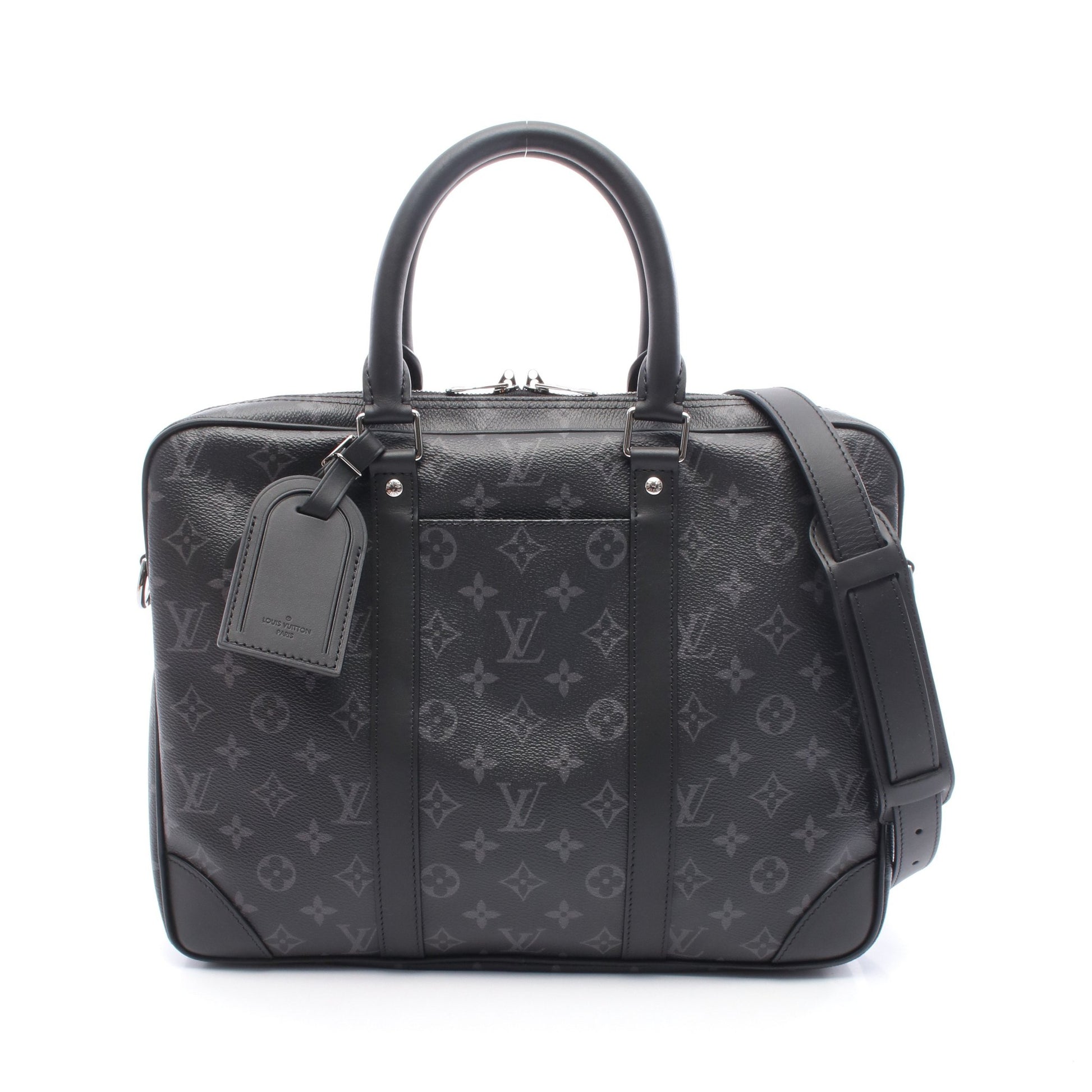 ポルトドキュマン ヴォワヤージュ モノグラムエクリプス ビジネスバッグ PVC レザー ブラック 2WAY ルイヴィトン バッグ LOUIS VUITTON