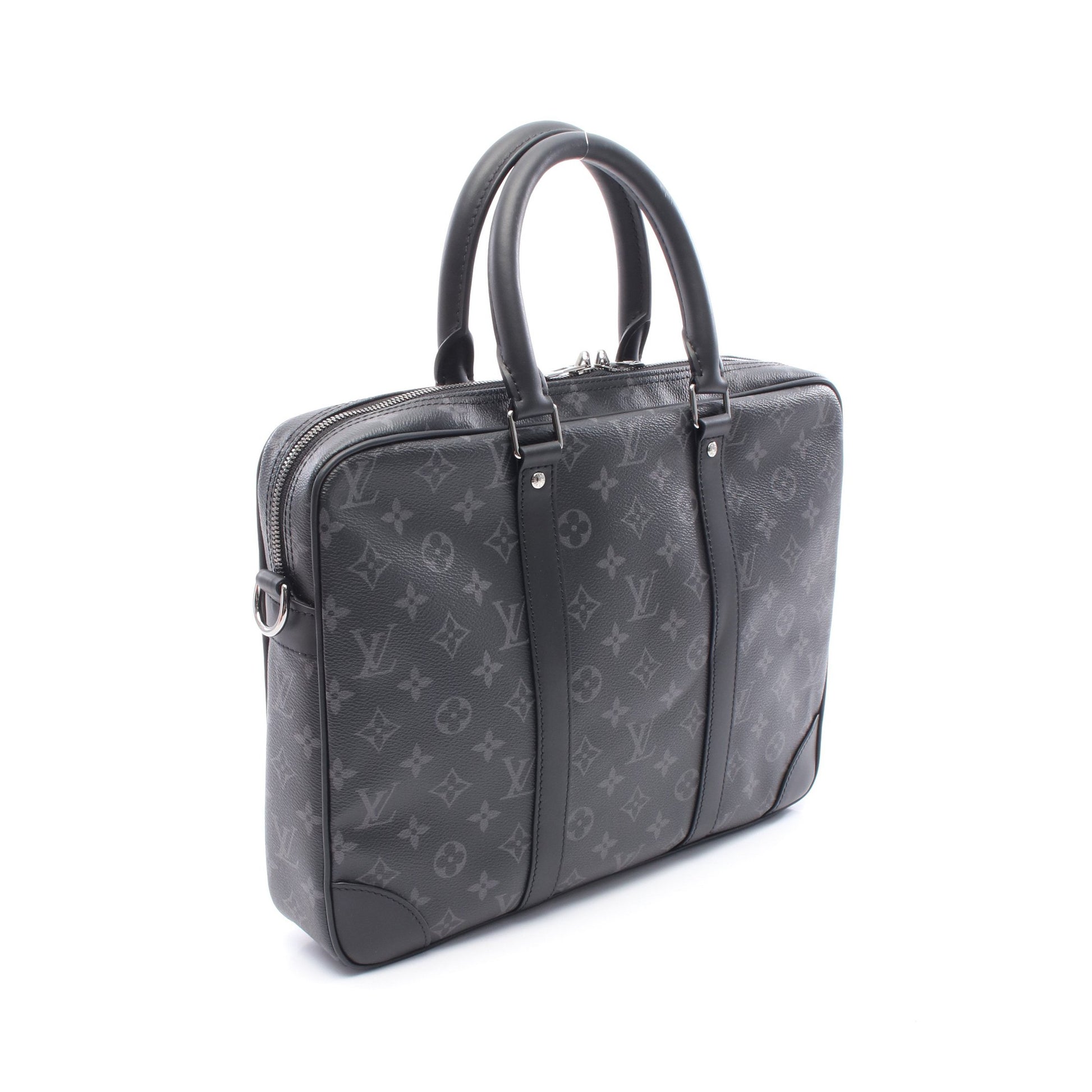 ポルトドキュマン ヴォワヤージュ モノグラムエクリプス ビジネスバッグ PVC レザー ブラック 2WAY ルイヴィトン バッグ LOUIS VUITTON