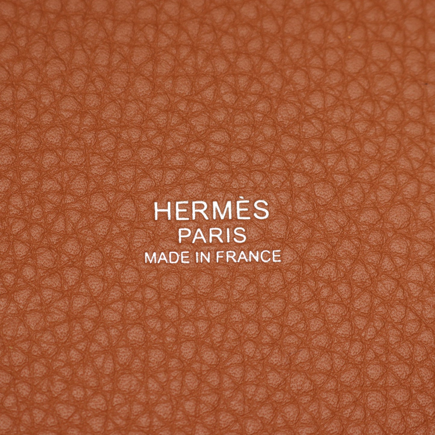 ピコタンロックMM ゴールド ハンドバッグ トリヨンクレマンス ブラウン シルバー金具 K刻印 エルメス バッグ HERMES