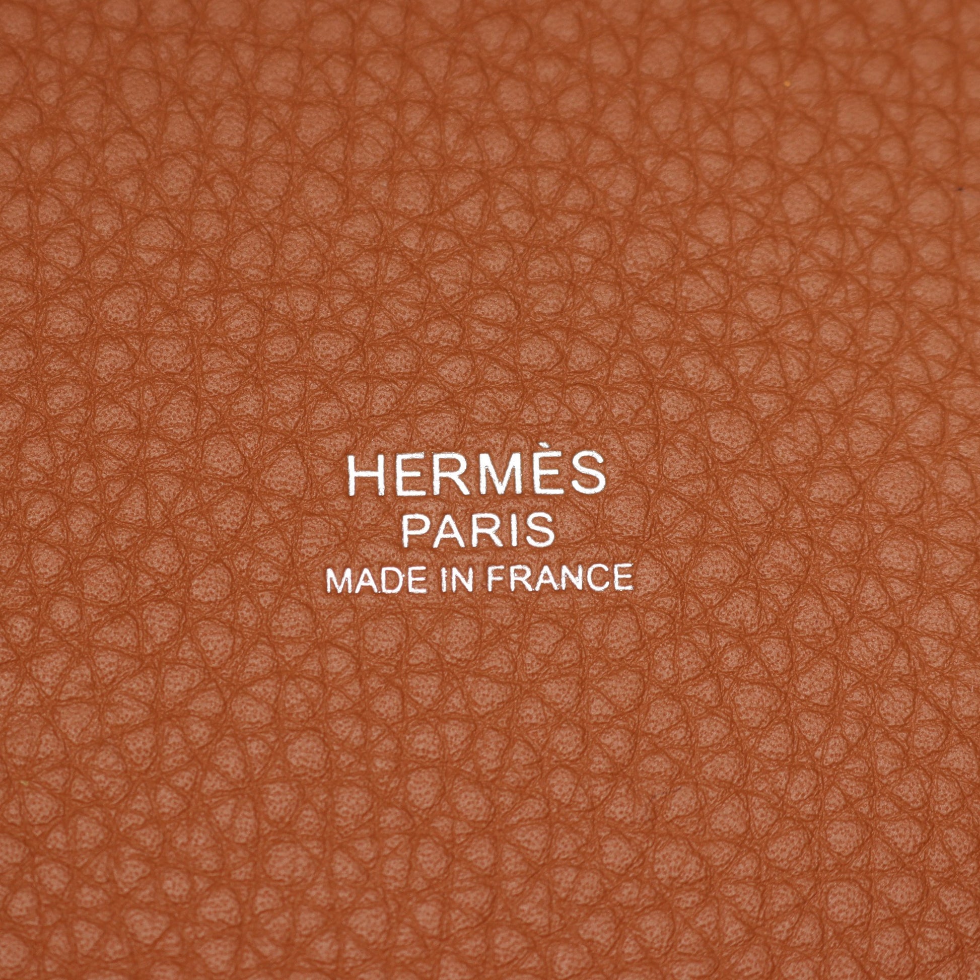 ピコタンロックMM ゴールド ハンドバッグ トリヨンクレマンス ブラウン シルバー金具 K刻印 エルメス バッグ HERMES