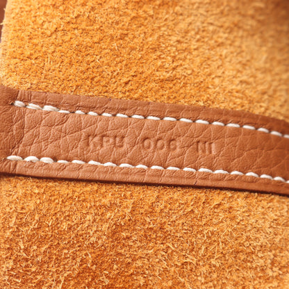 ピコタンロックMM ゴールド ハンドバッグ トリヨンクレマンス ブラウン シルバー金具 K刻印 エルメス バッグ HERMES