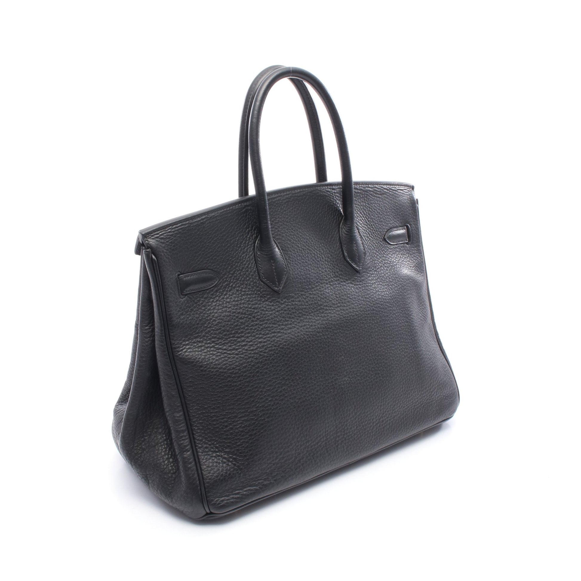 バーキン35 ハンドバッグ アルデンヌ ブラック ゴールド金具 □G刻印 エルメス バッグ HERMES