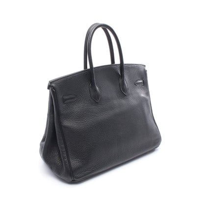 バーキン35 ハンドバッグ アルデンヌ ブラック ゴールド金具 □G刻印 エルメス バッグ HERMES