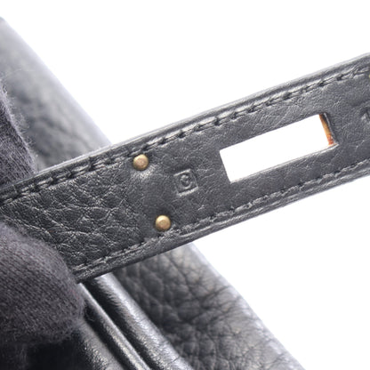 バーキン35 ハンドバッグ アルデンヌ ブラック ゴールド金具 □G刻印 エルメス バッグ HERMES