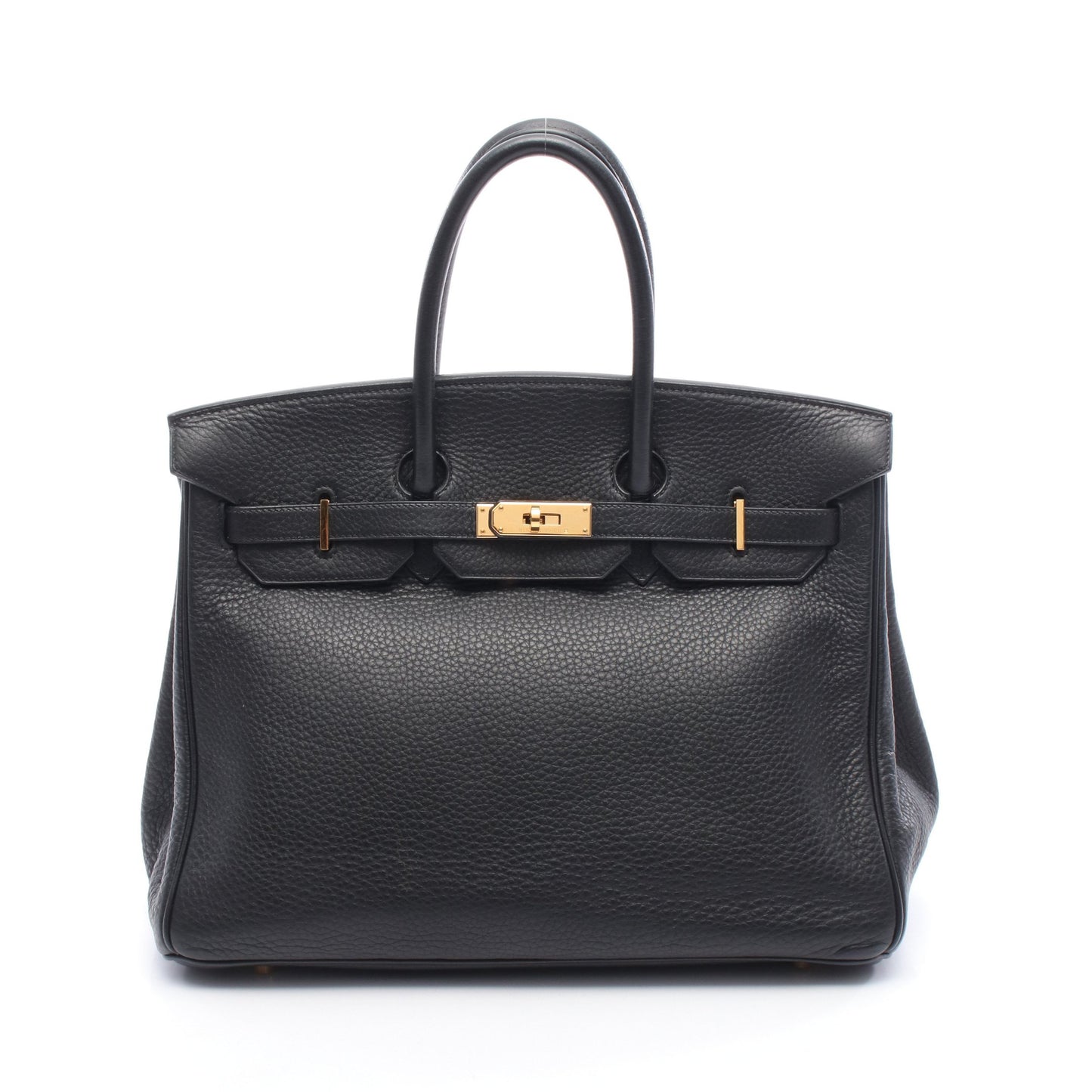 バーキン35 ハンドバッグ アルデンヌ ブラック ゴールド金具 □G刻印 エルメス バッグ HERMES
