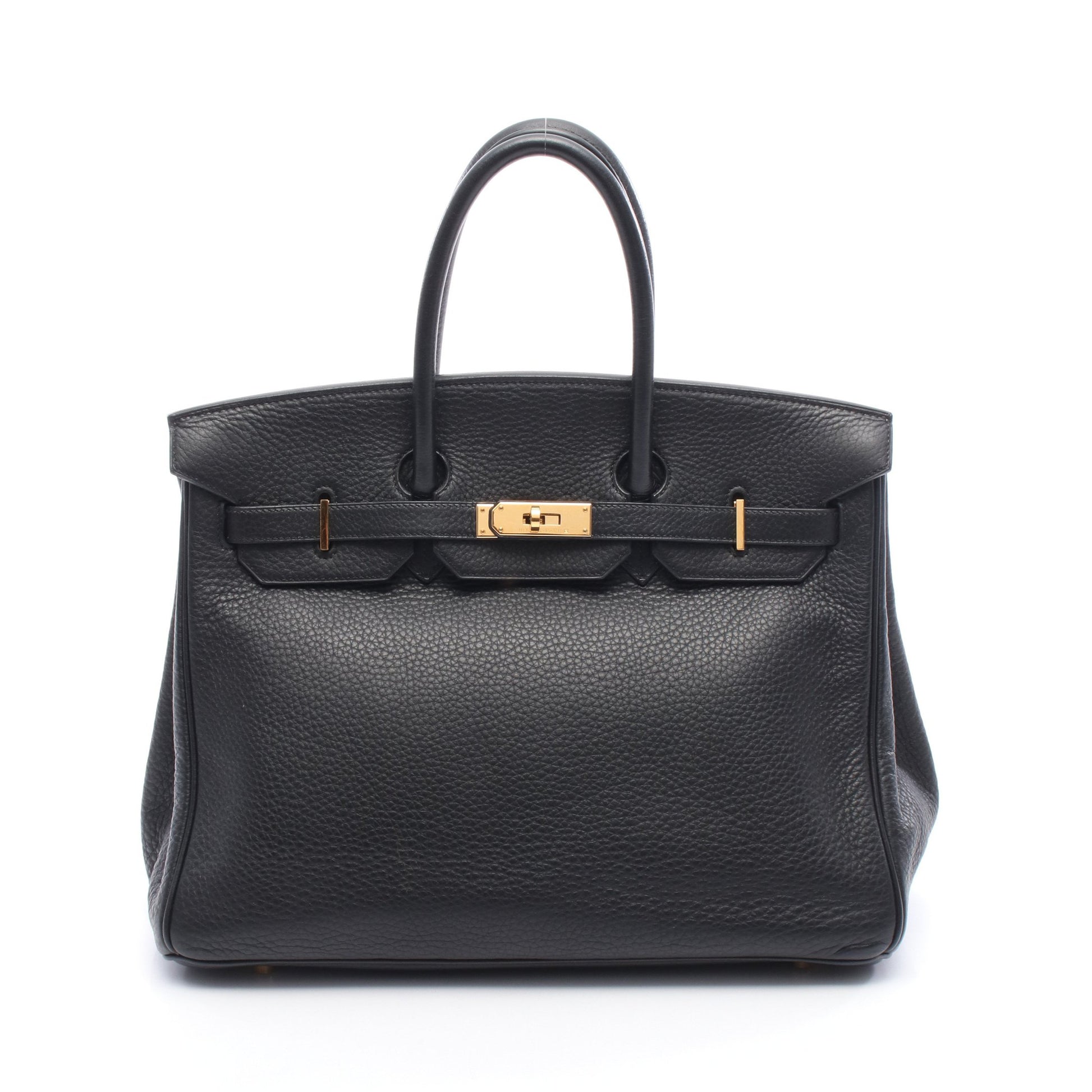 バーキン35 ハンドバッグ アルデンヌ ブラック ゴールド金具 □G刻印 エルメス バッグ HERMES