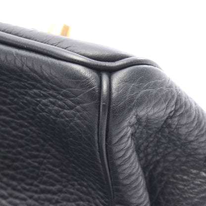 バーキン35 ハンドバッグ アルデンヌ ブラック ゴールド金具 □G刻印 エルメス バッグ HERMES