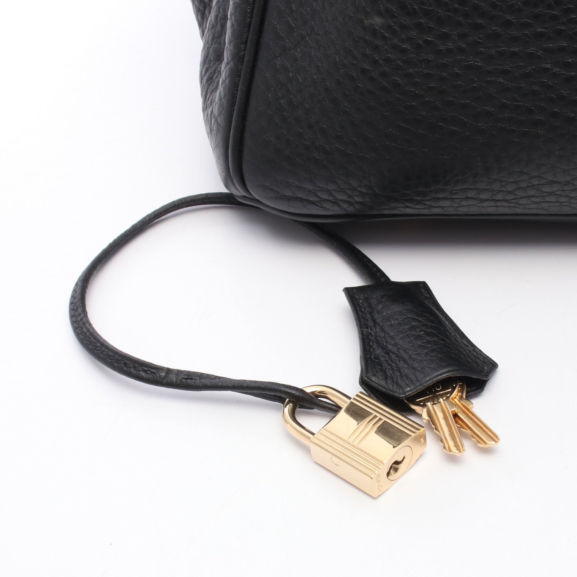 バーキン35 ハンドバッグ アルデンヌ ブラック ゴールド金具 □G刻印 エルメス バッグ HERMES