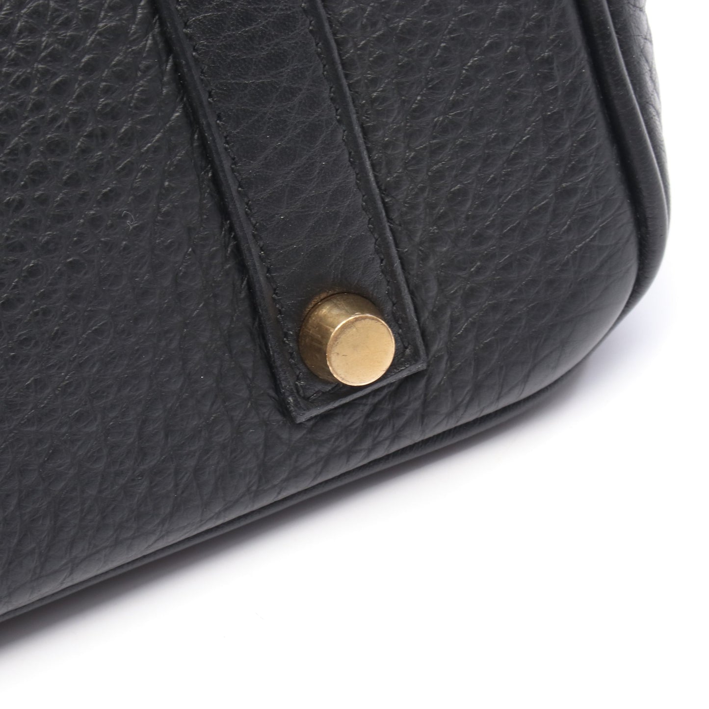 バーキン35 ハンドバッグ アルデンヌ ブラック ゴールド金具 □G刻印 エルメス バッグ HERMES