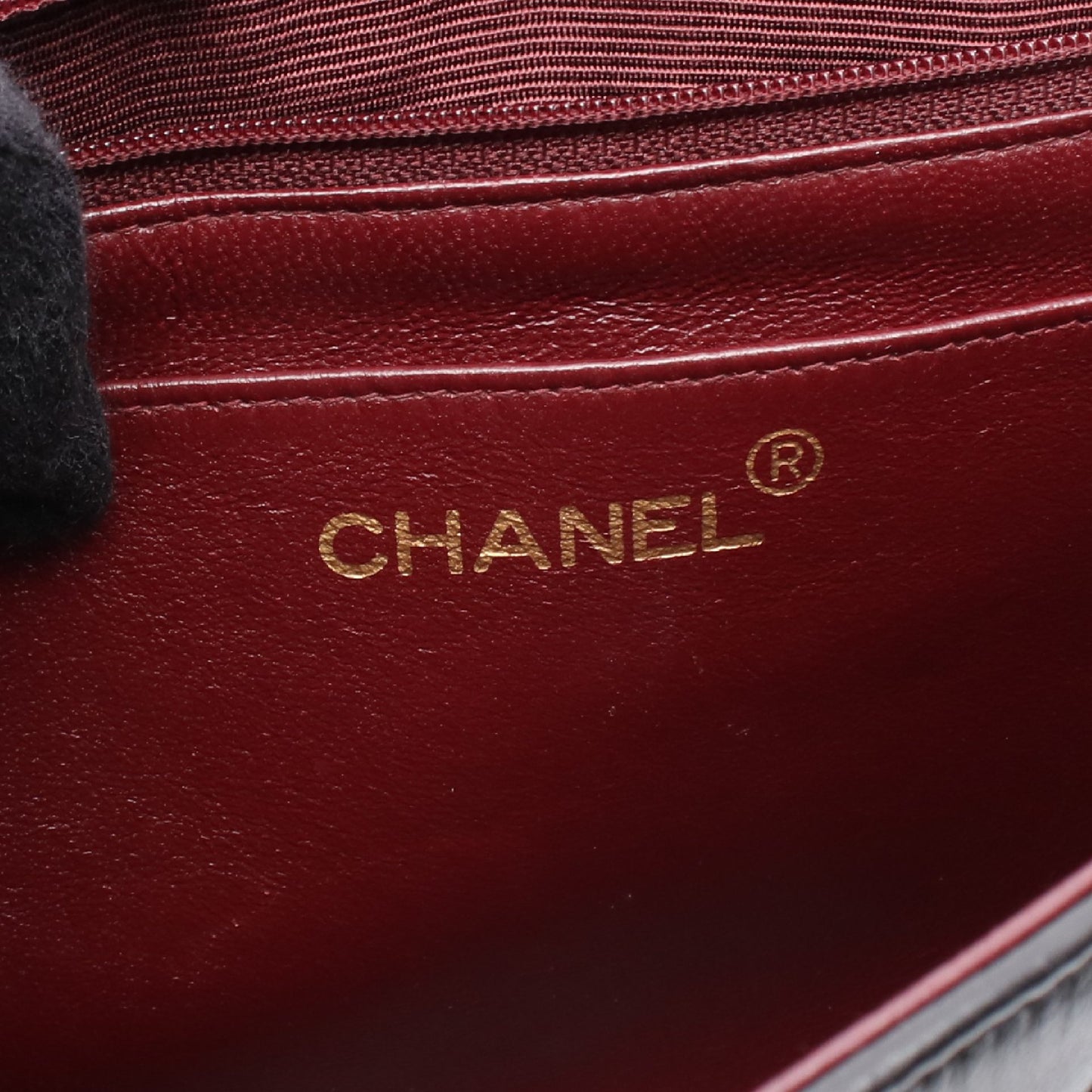 マトラッセ チェーンショルダーバッグ ラムスキン ブラック ゴールド金具 シャネル バッグ CHANEL