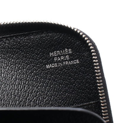 リミックス コンバイン L字ファスナー長財布 ヴォーエプソン ブラック シルバー金具 A刻印 エルメス 財布・小物 HERMES