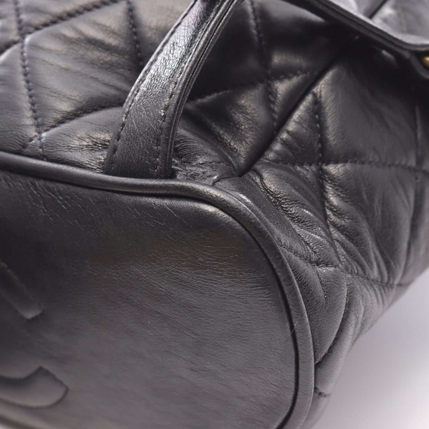 マトラッセ バックパック リュックサック ラムスキン ブラック ゴールド金具 シャネル バッグ CHANEL