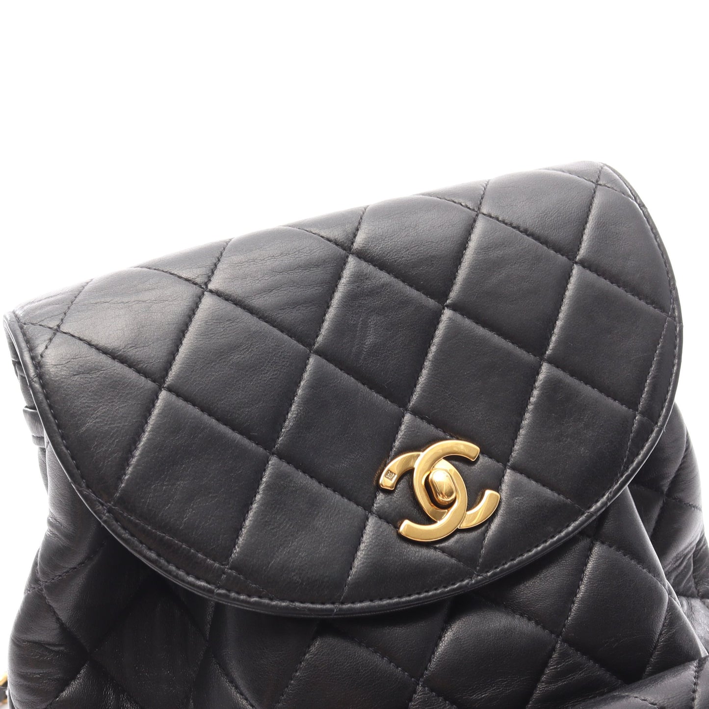 マトラッセ バックパック リュックサック ラムスキン ブラック ゴールド金具 シャネル バッグ CHANEL